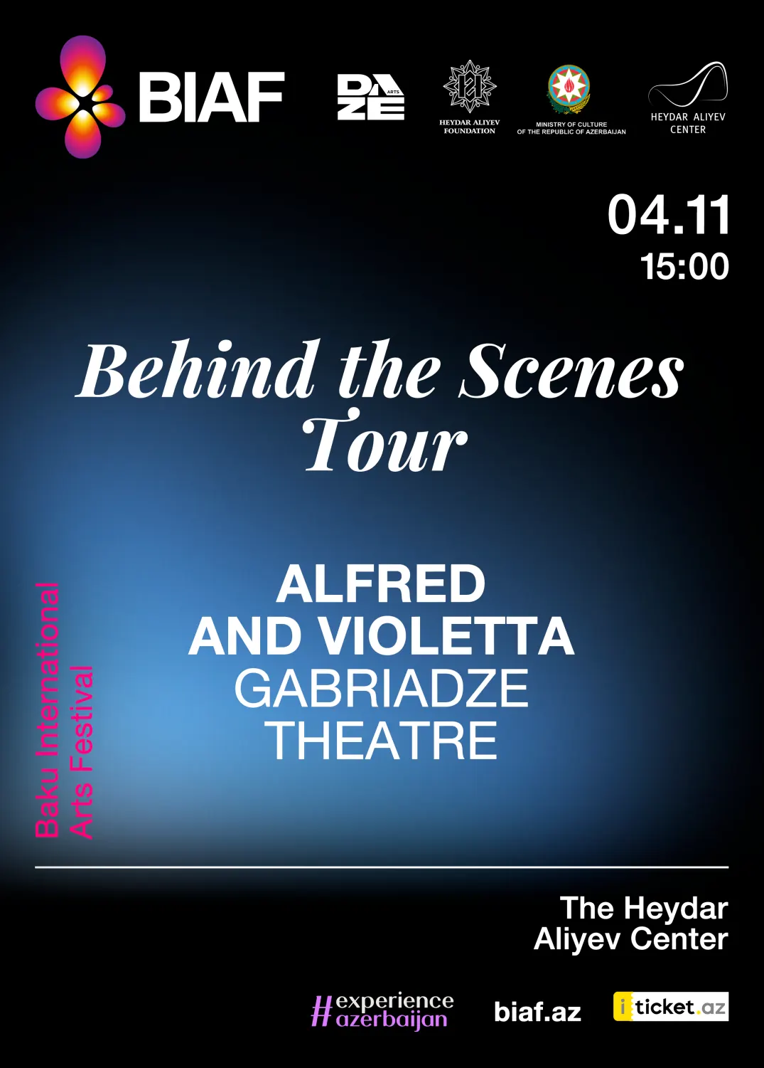 BEHIND THE SCENES TOUR