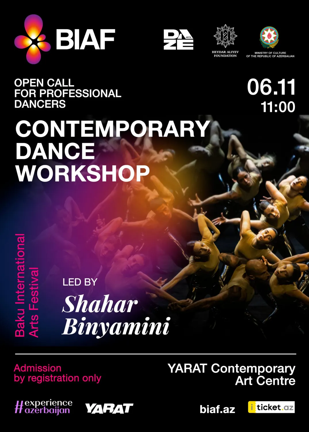 CONTEMPORARY DANCE WORKSHOP WITH SHAHAR BINYAMINI