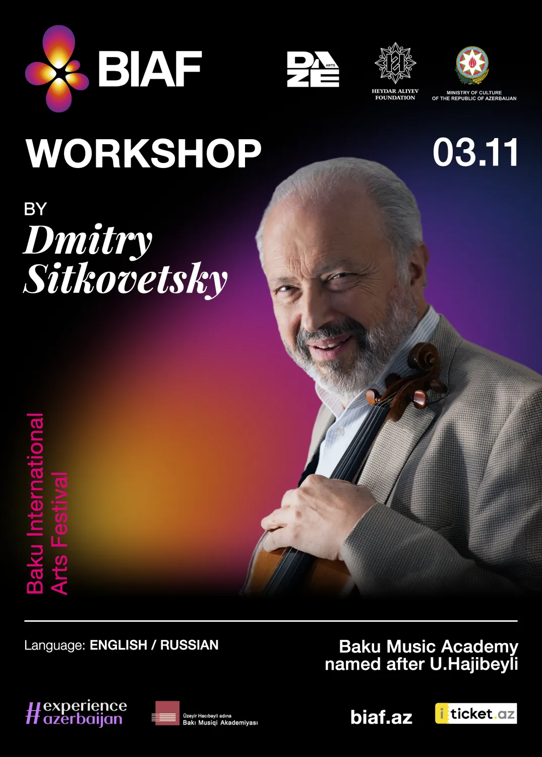 VIOLIN MASTERCLASS WITH DMITRY SITKOVETSKY